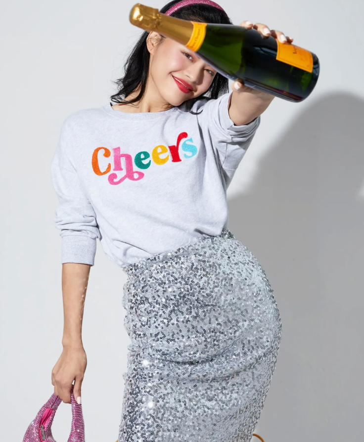 SHIRALEAH CHEERS SWEATSHIRT