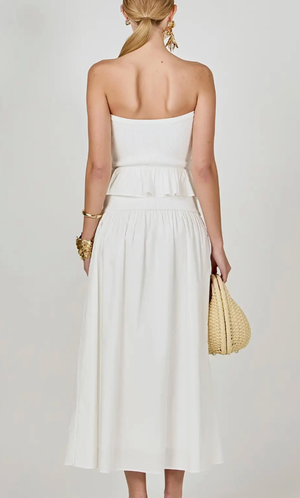 ENDLESS ROSE SALT AIR STRAPLESS DRESS