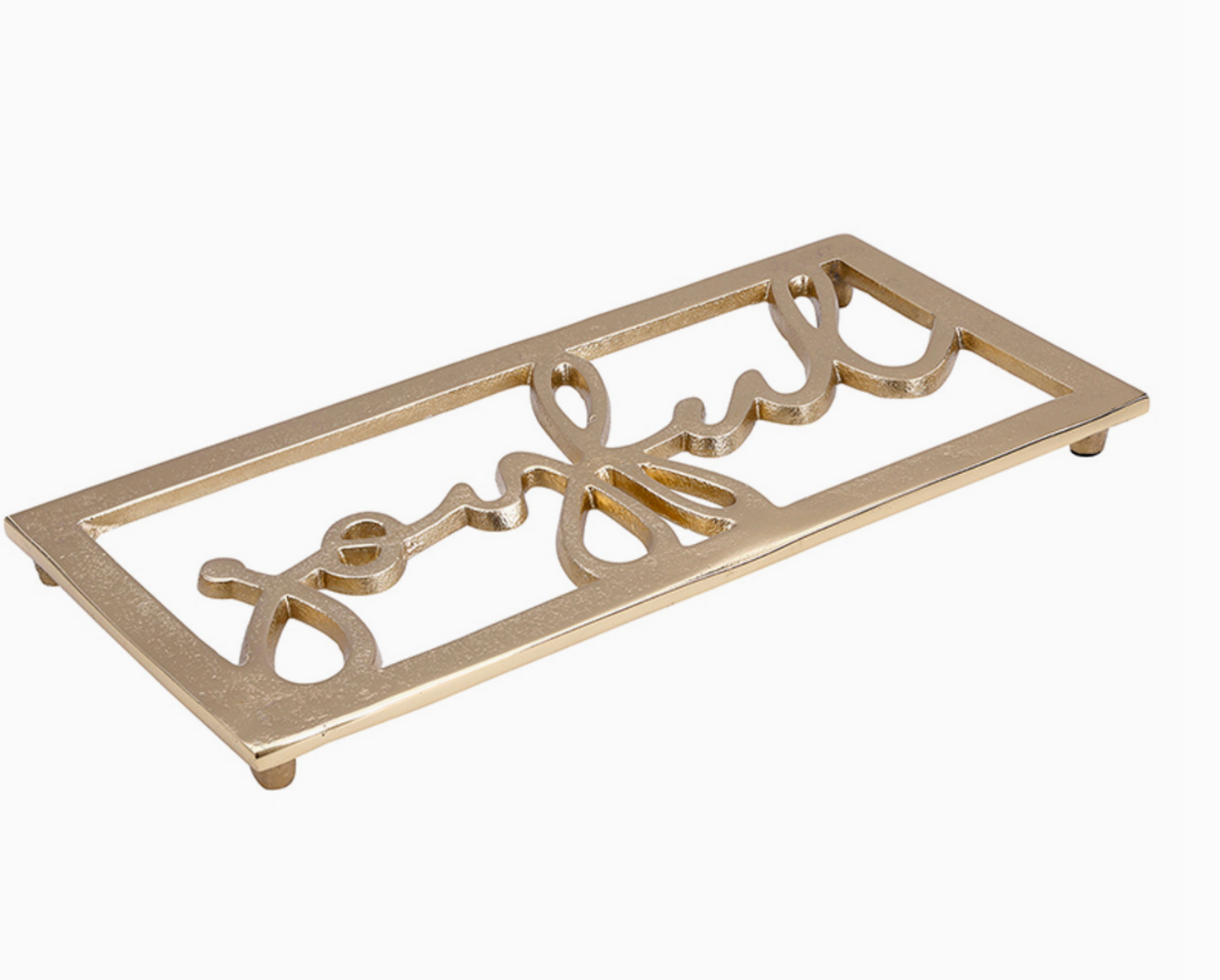 SANTA BARBARA GOLD JOYFUL TRIVET
