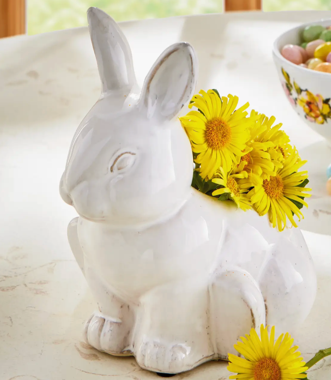 TAG SOME BUNNY LOVES FLOWERS PLANTER