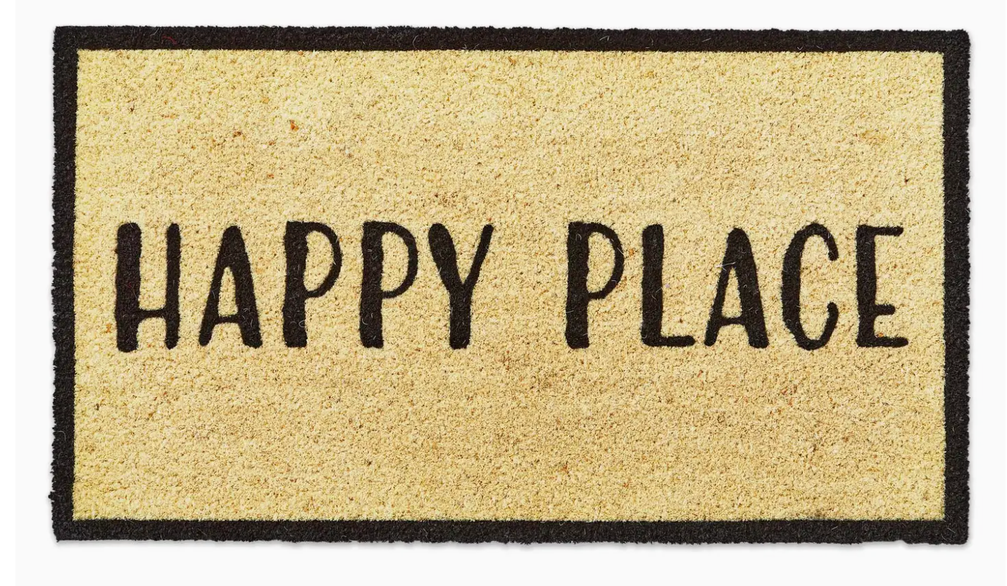 TAG HAPPY PLACE DOORMAT