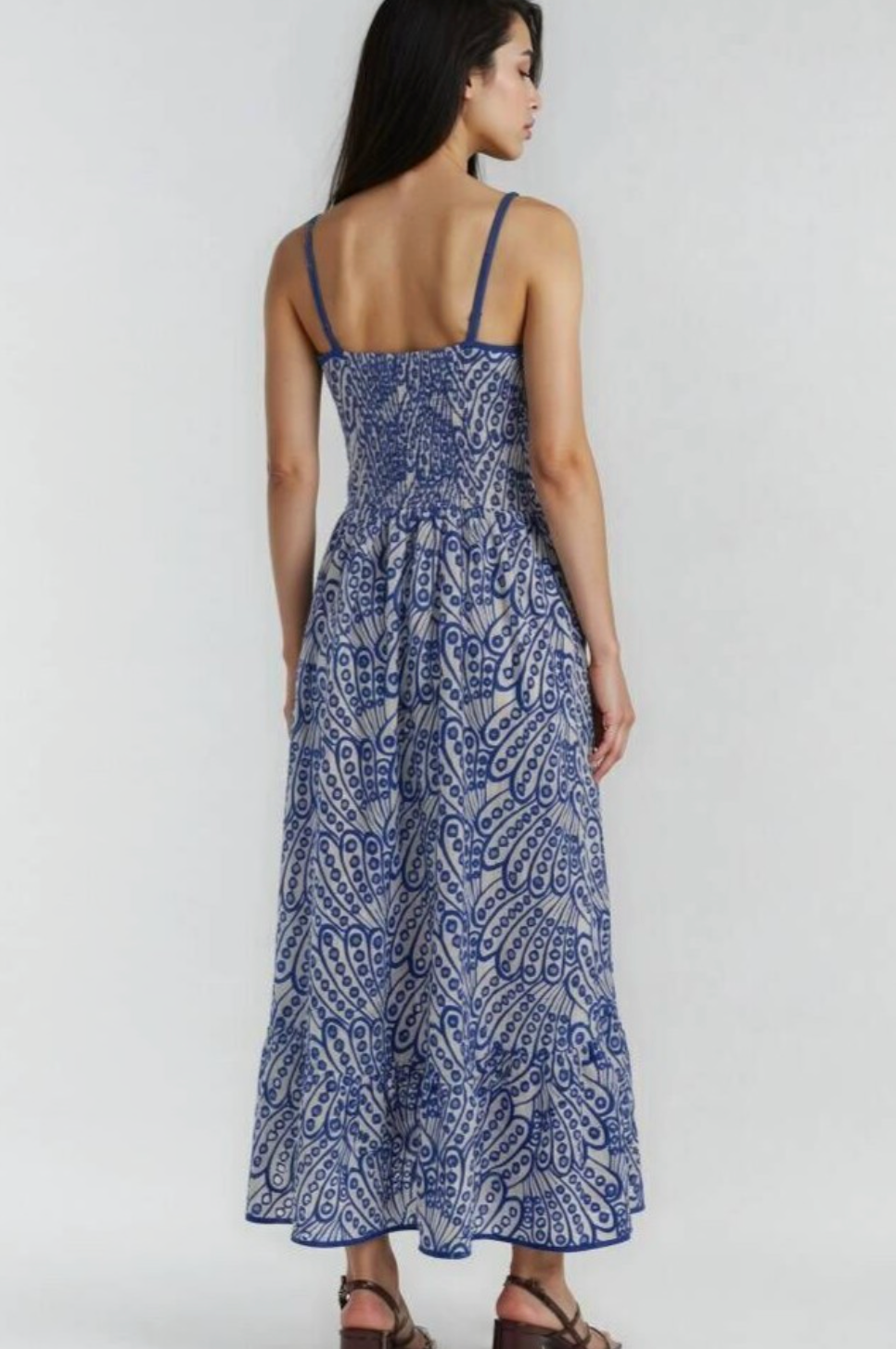 MISS SPARKLING EYELET MIDI DRESS