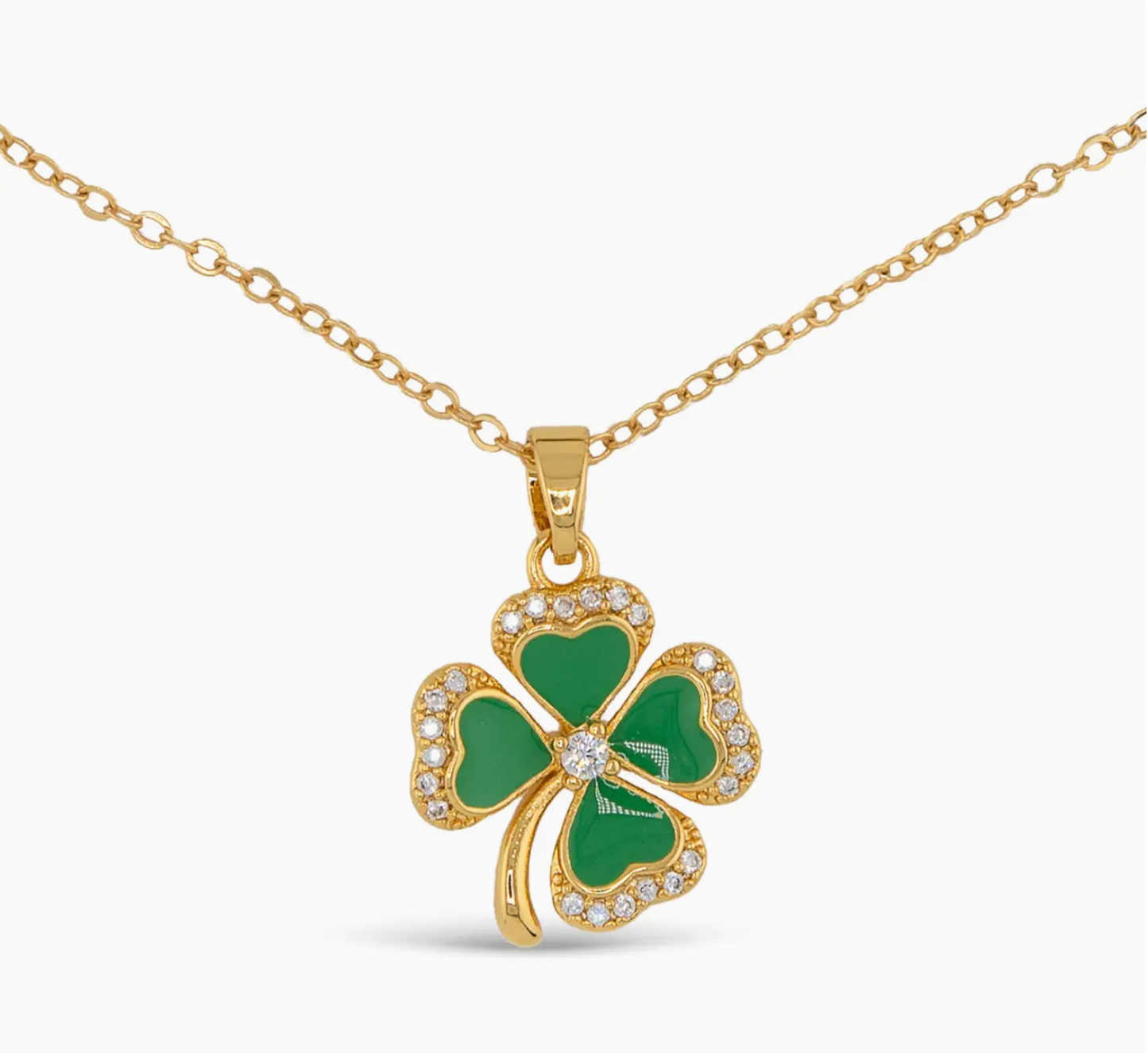 AMANDA BLU FOUR LEAF CLOVER NECKLACE