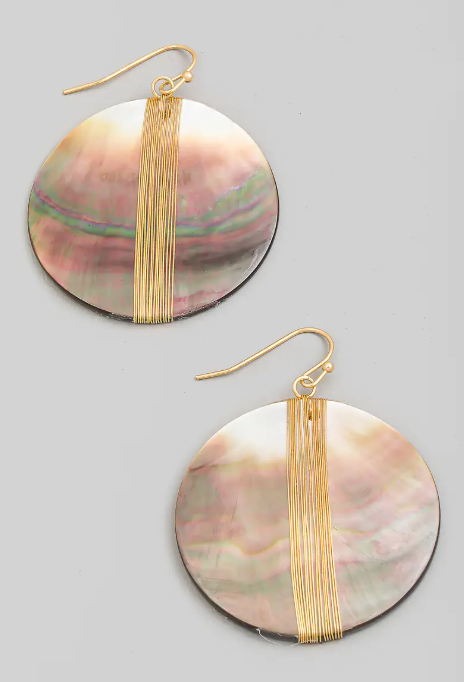 ANARCHY STREET SAND SHELL EARRINGS