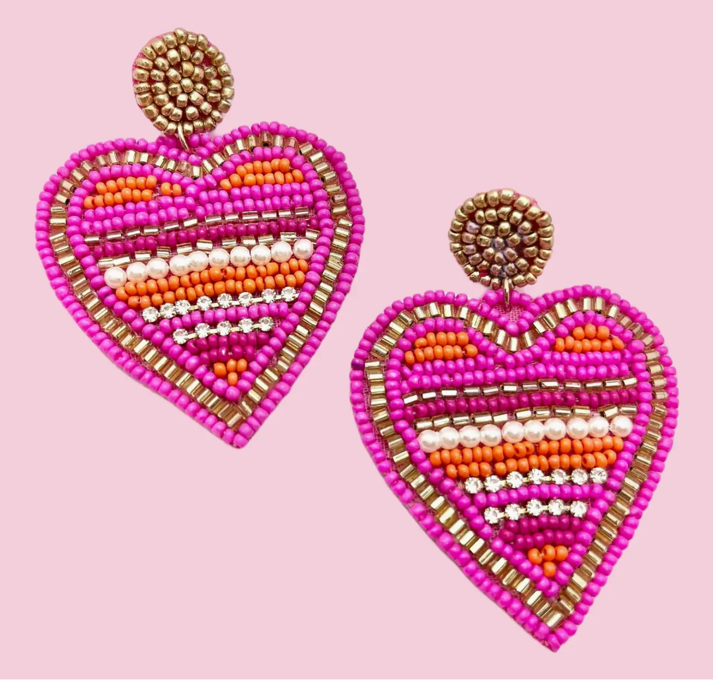 CAMEL THREADS I HEART YOU EARRINGS