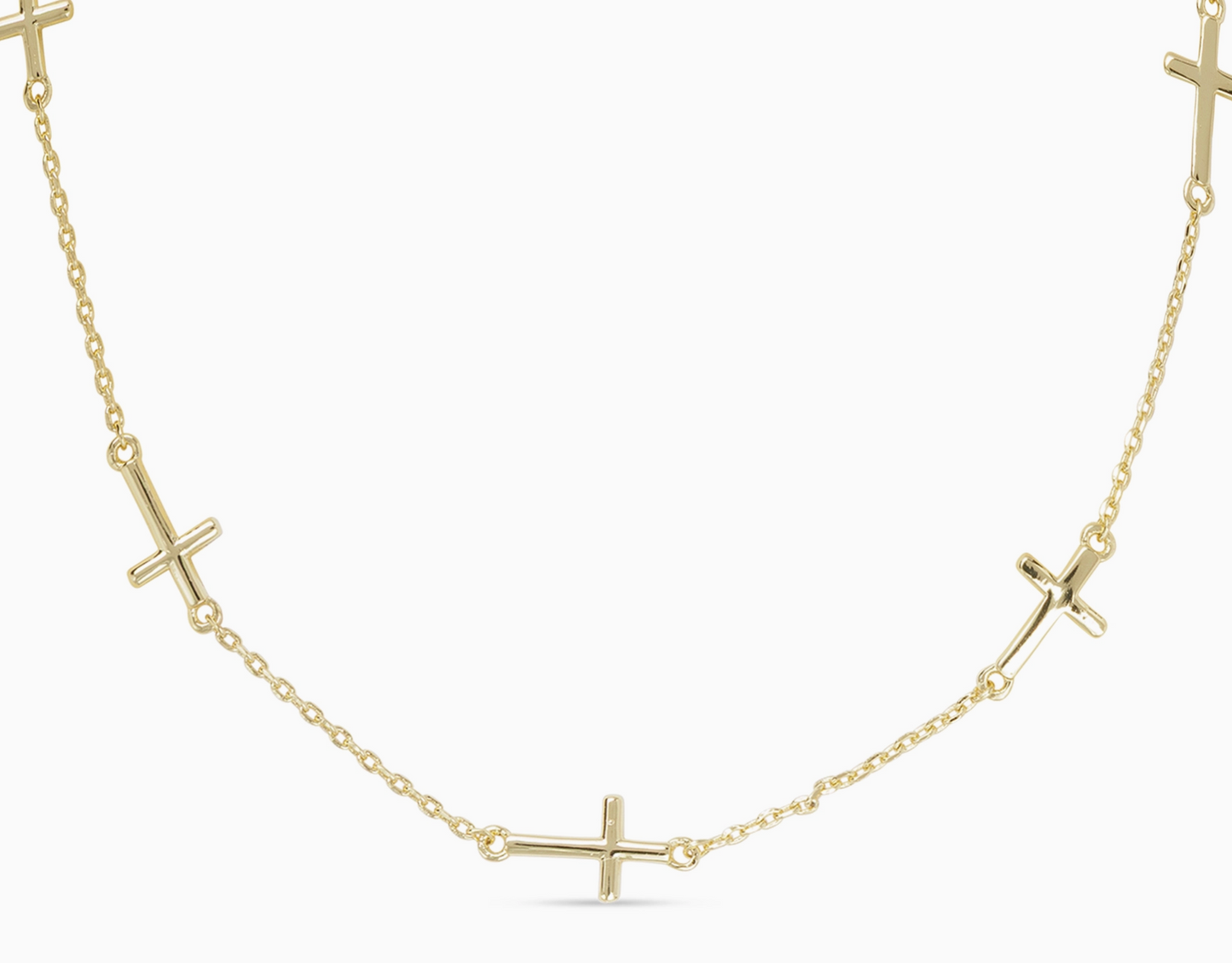 AMANDA BLU CROSS NECKLACE