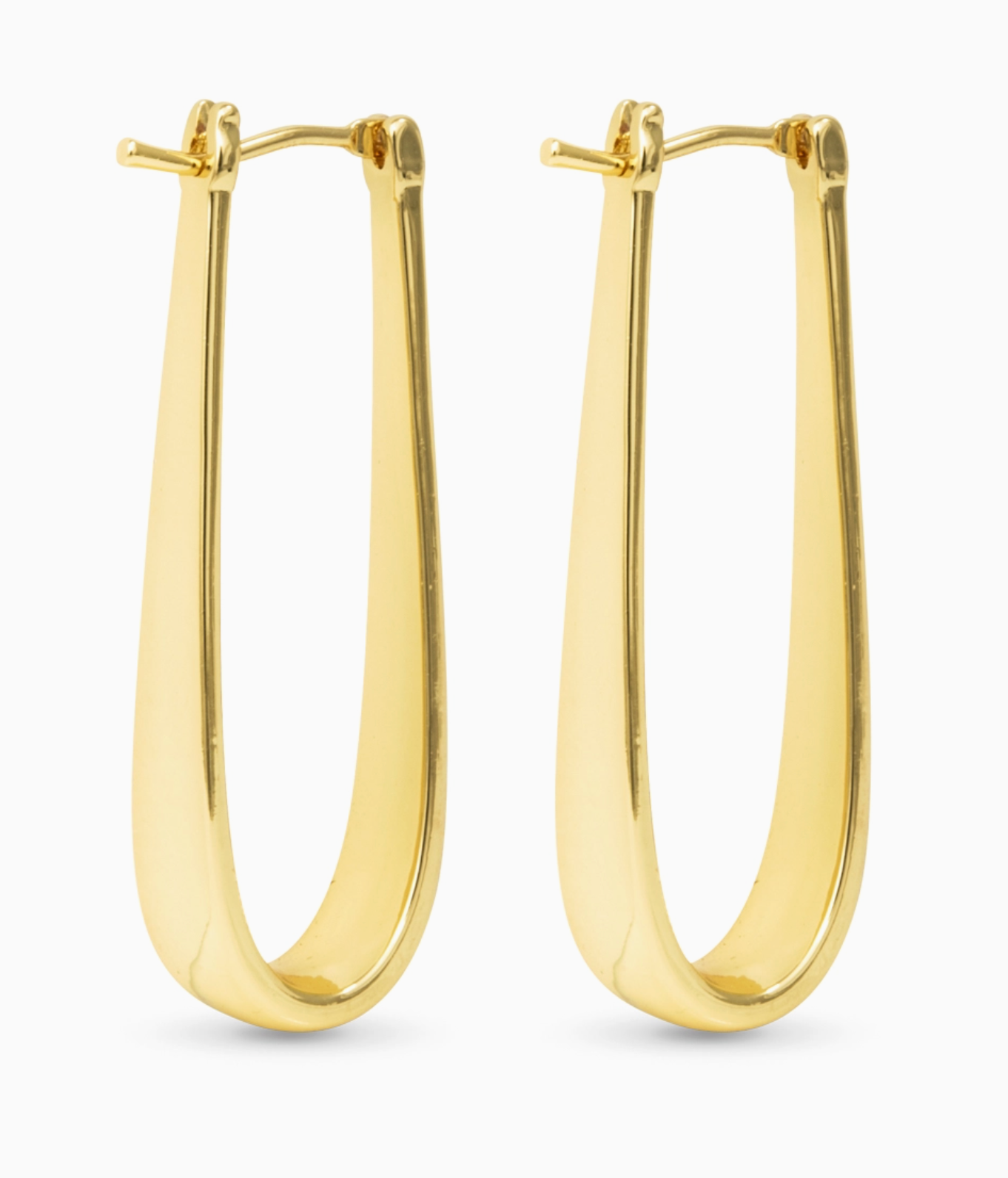 AMANDA BLU ELONGATED HOOP