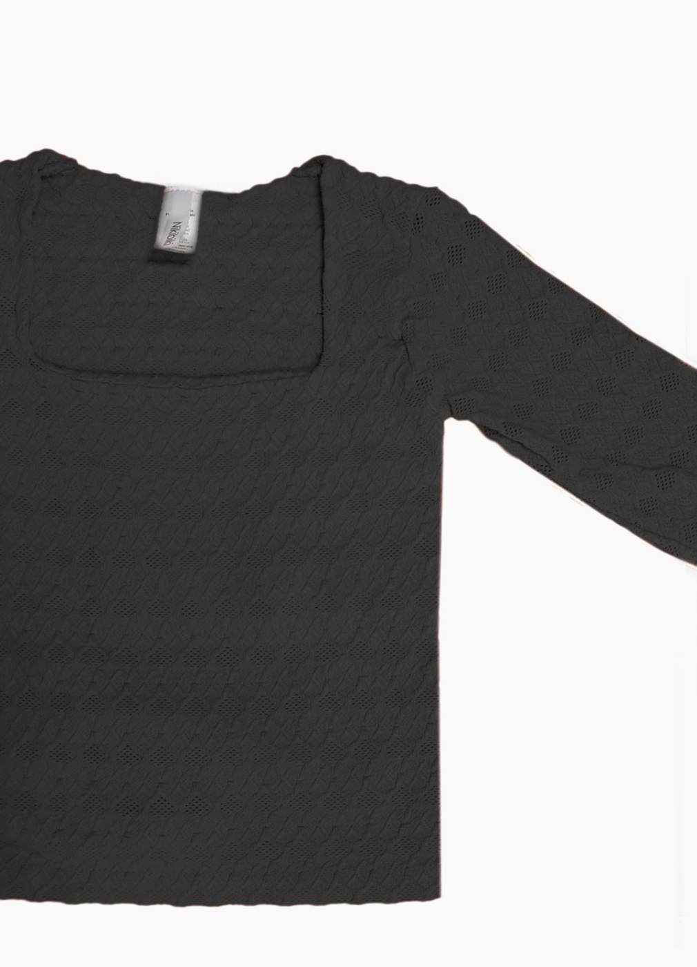 NIKIBIKI LACE SQUARE NECK TOP