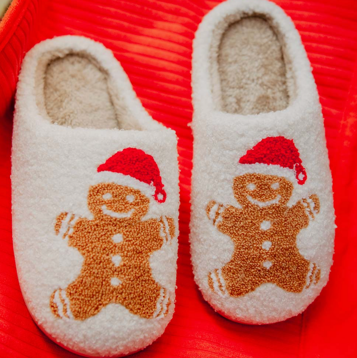 KATYDID GINGERBREAD MAN SLIPPERS