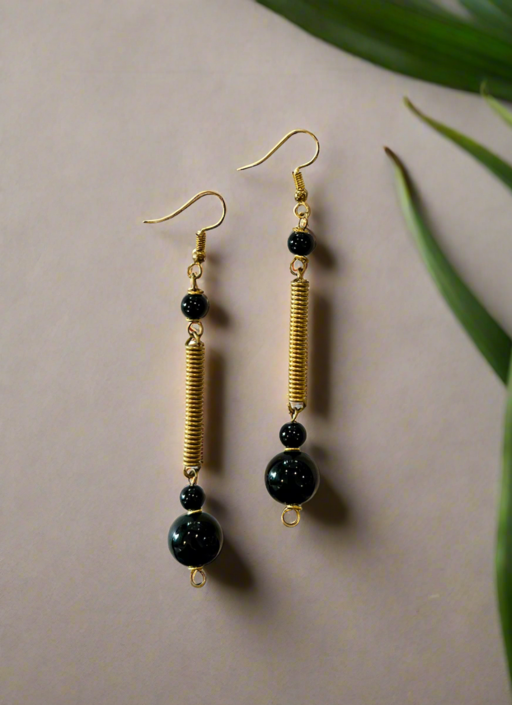 HARKISS BLACK BAUBLE EARRINGS