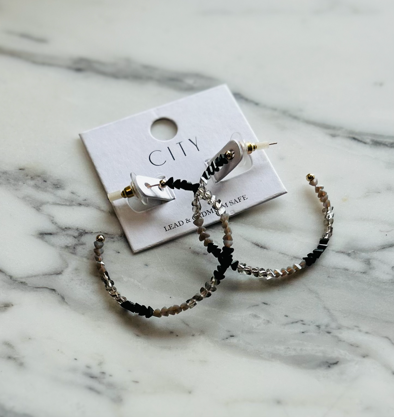 DOWNTOWN SPARKLE HOOPS