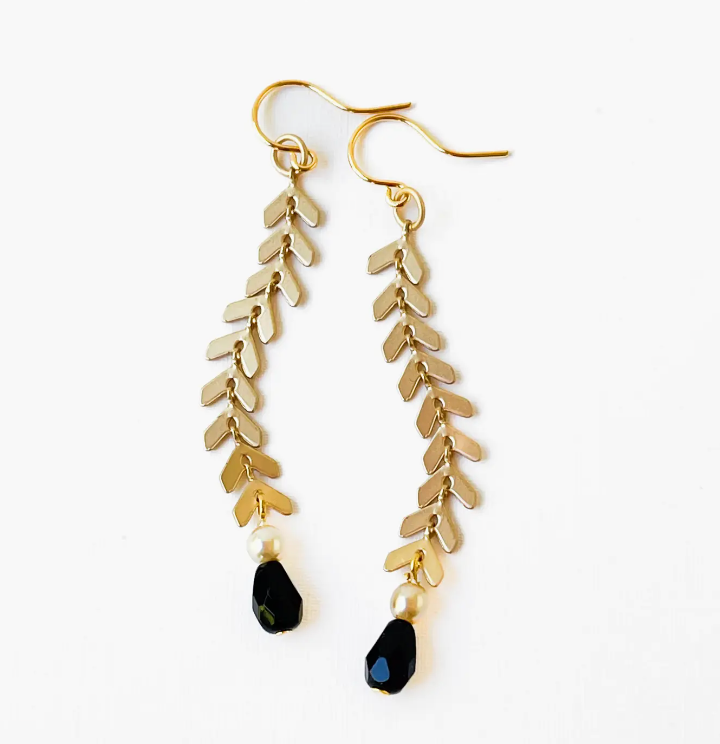 NEST PRETTY THINGS CHEVRON EARRINGS