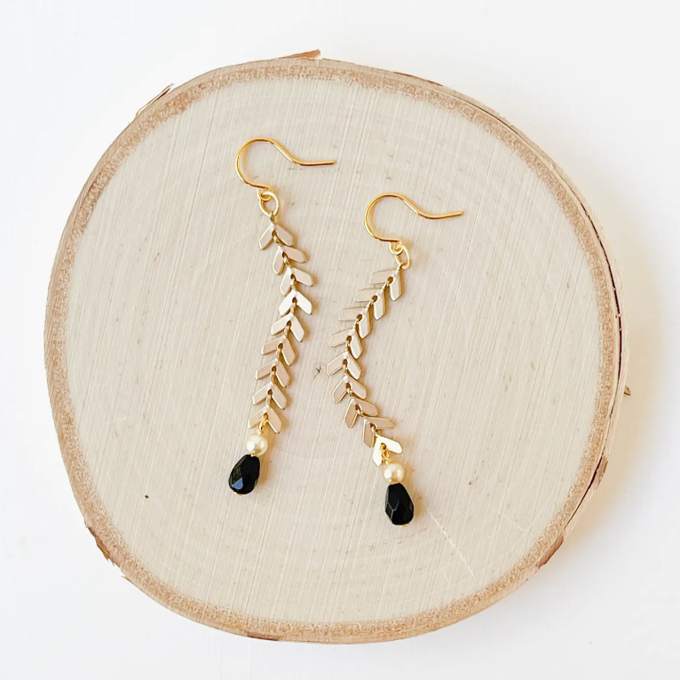 NEST PRETTY THINGS CHEVRON EARRINGS