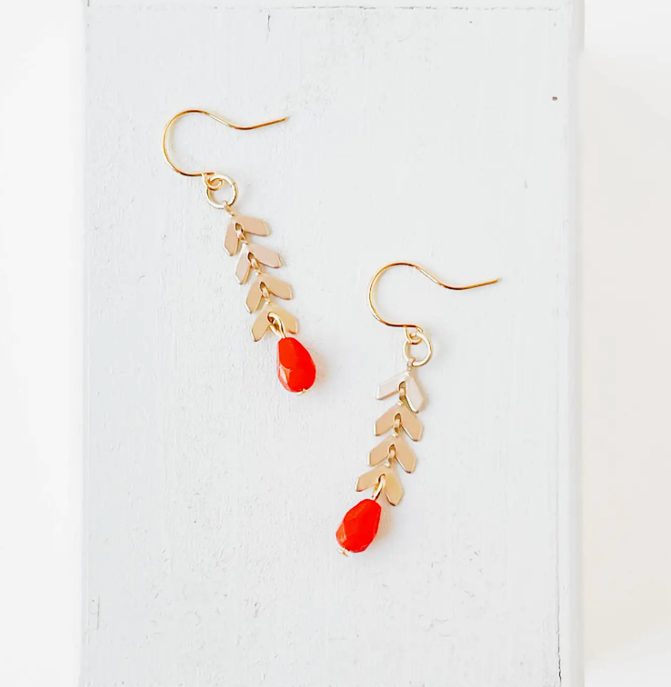 NEST PRETTY THINGS CHEVRON EARRINGS