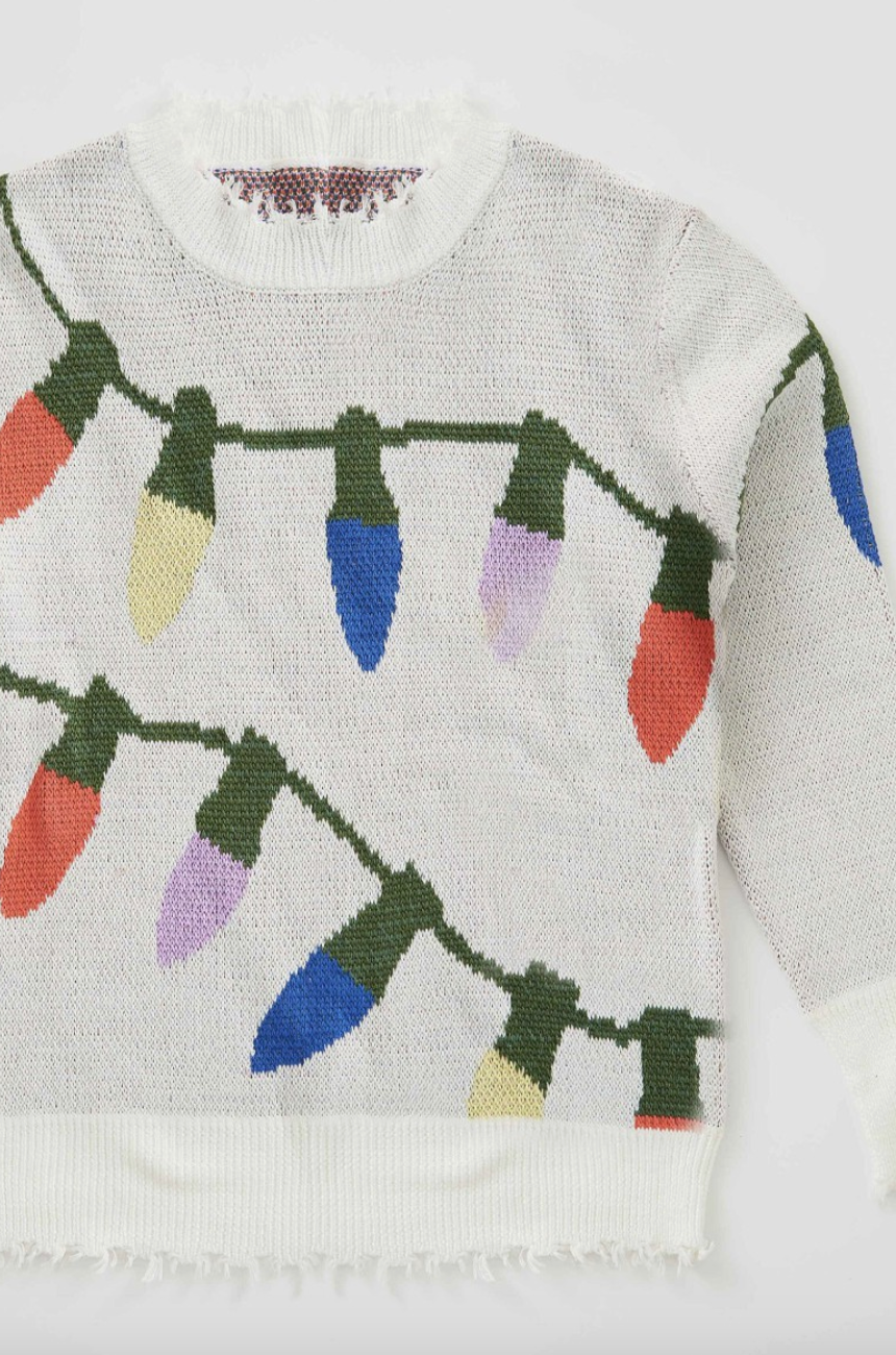 MISS SPARKLING CHRISTMAS LIGHTS SWEATER