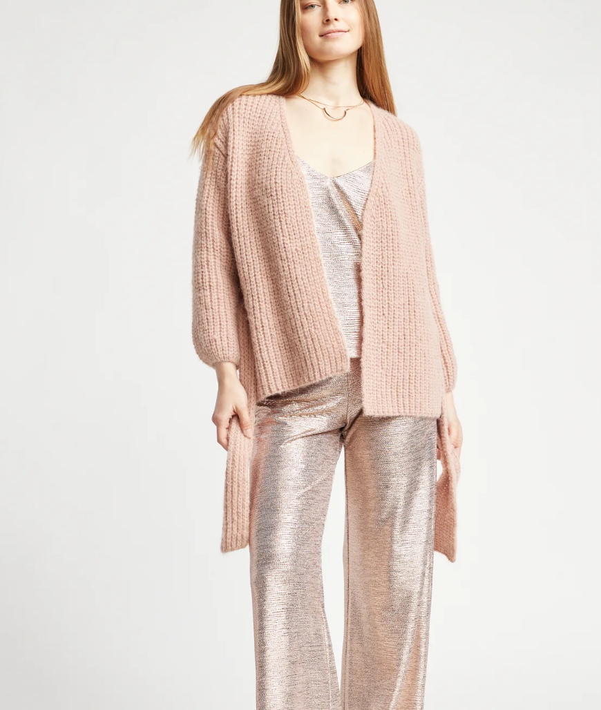 SELF CONTRAST TILLIE CARDIGAN