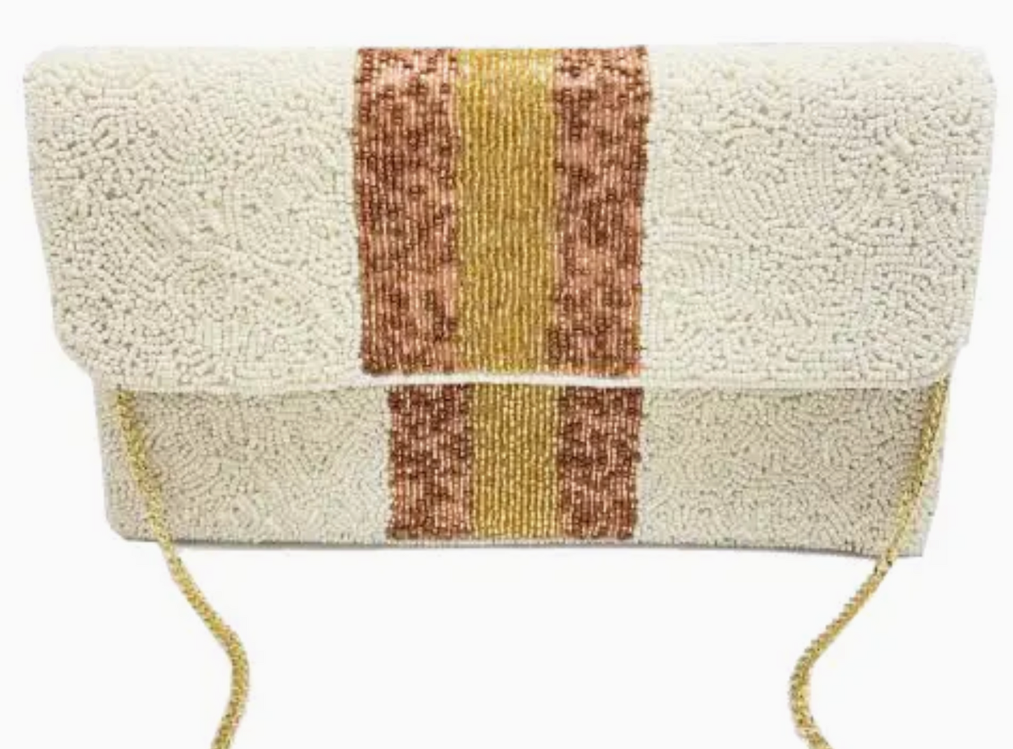 PIZZAZZ BEADED CLUTCH