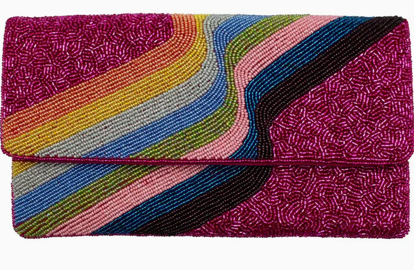 PIZZAZZ BEADED CLUTCH