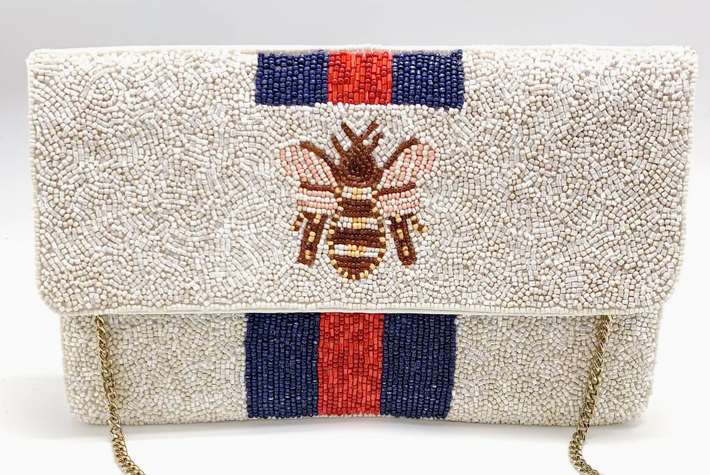 PIZZAZZ BEADED CLUTCH