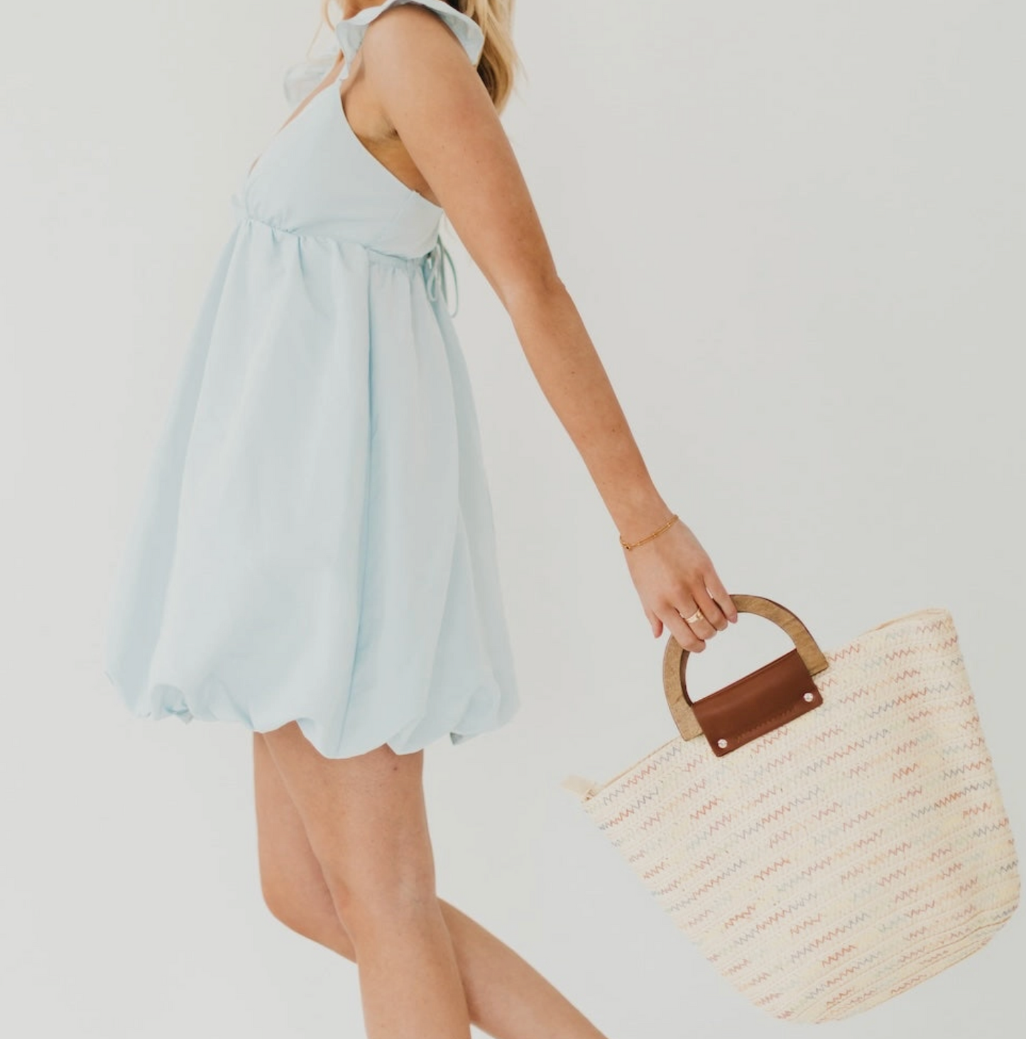 PRETTY SIMPLE SAVANNAH STRAW TOTE BAG