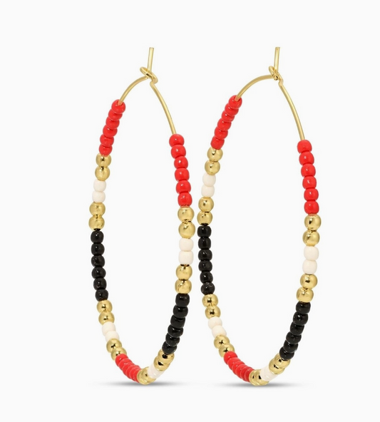 SPLENDID IRIS GAME DAY HOOPS