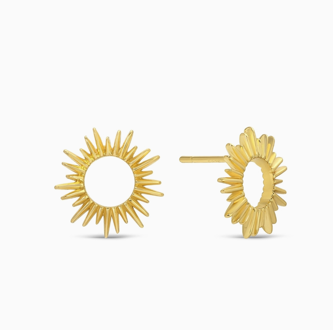 SPLENDID IRIS SUNBURST STUD EARRINGS