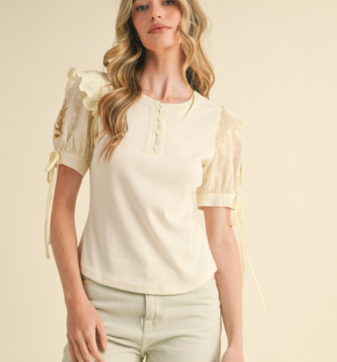 &MERCI BIANCA BLOUSE