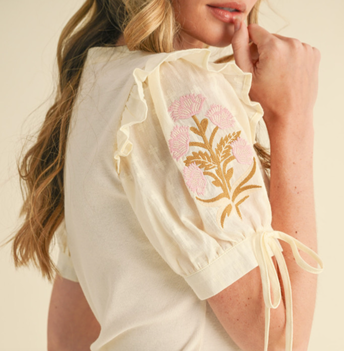 &MERCI BIANCA BLOUSE