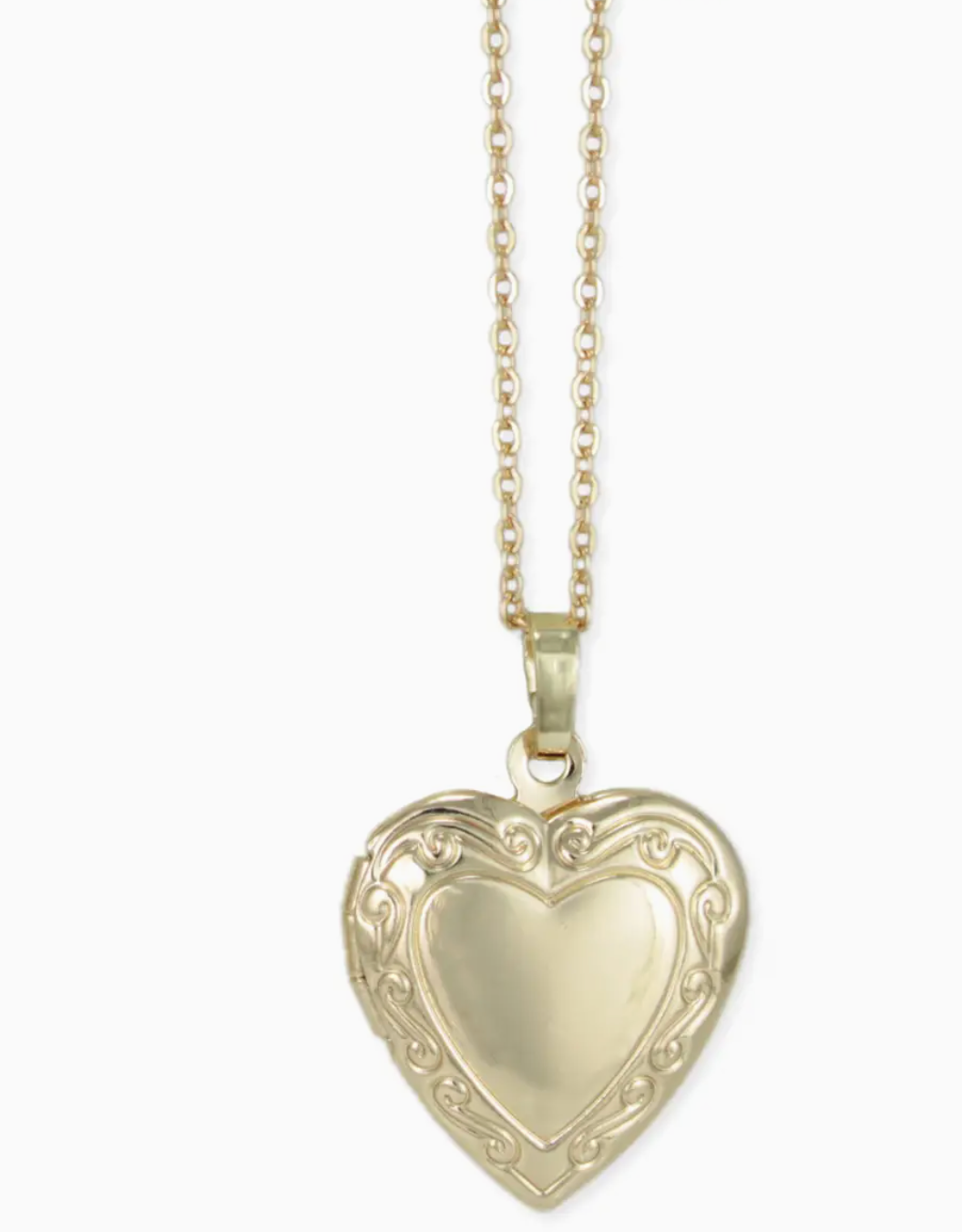ZAD GOLDIE HEART LOCKET NECKLACE