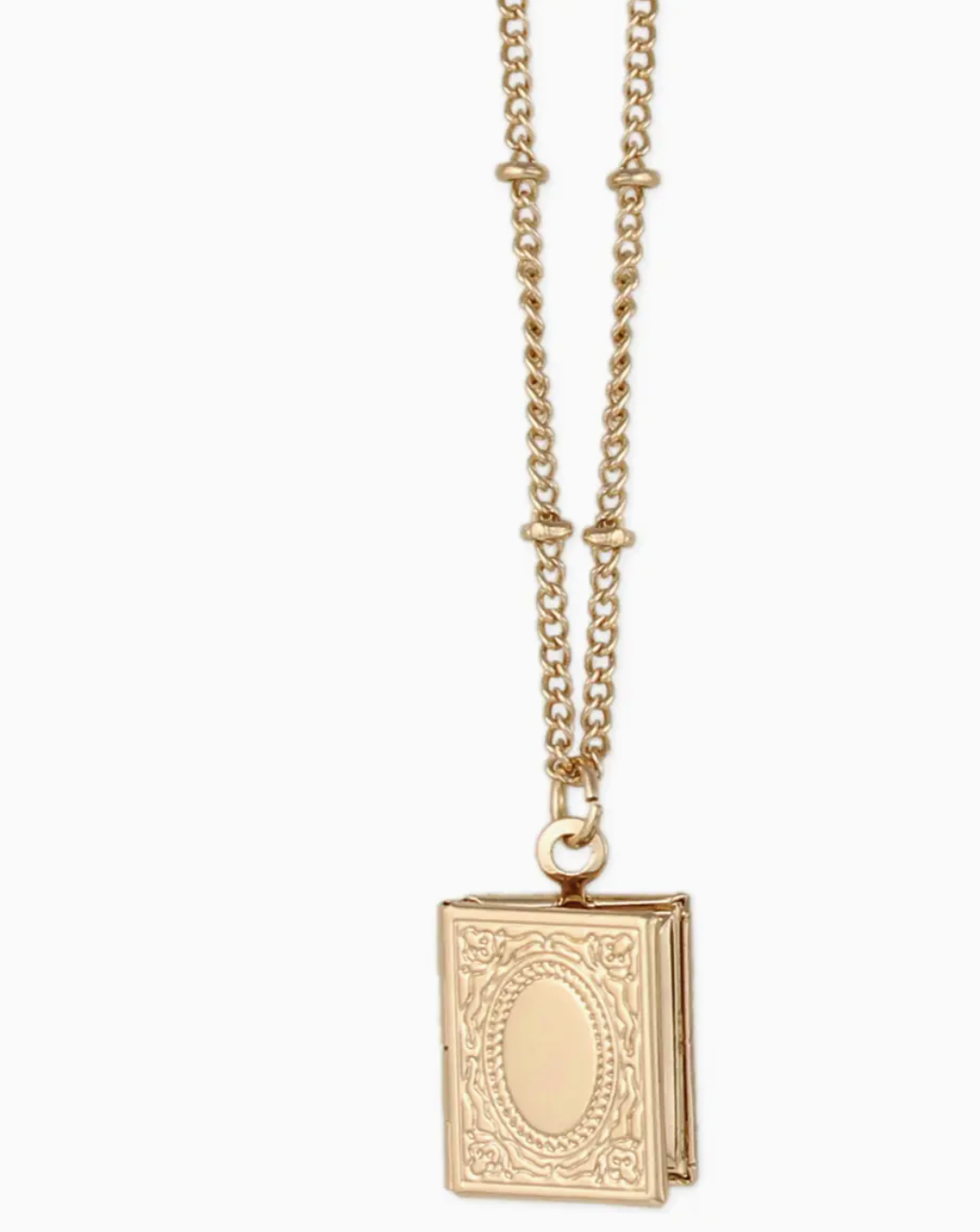 ZAD BOOK LOVER LOCKET NECKLACE