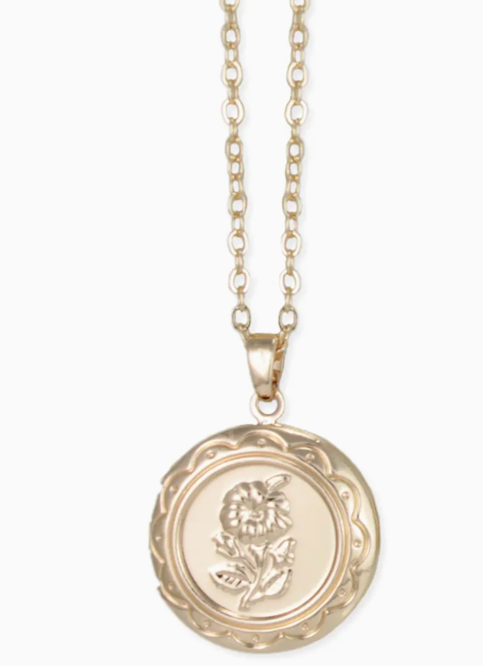 ZAD FLOWER POWER LOCKET NECKLACE