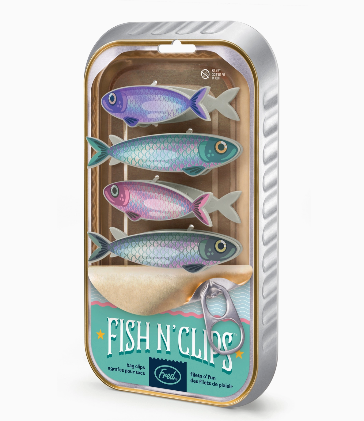 FRED FISH 'N CHIPS BAG CLIPS