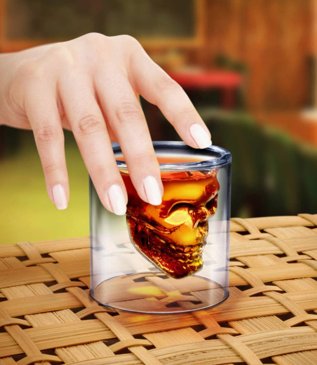 FRED DOOMED SKULL SHOT GLASS