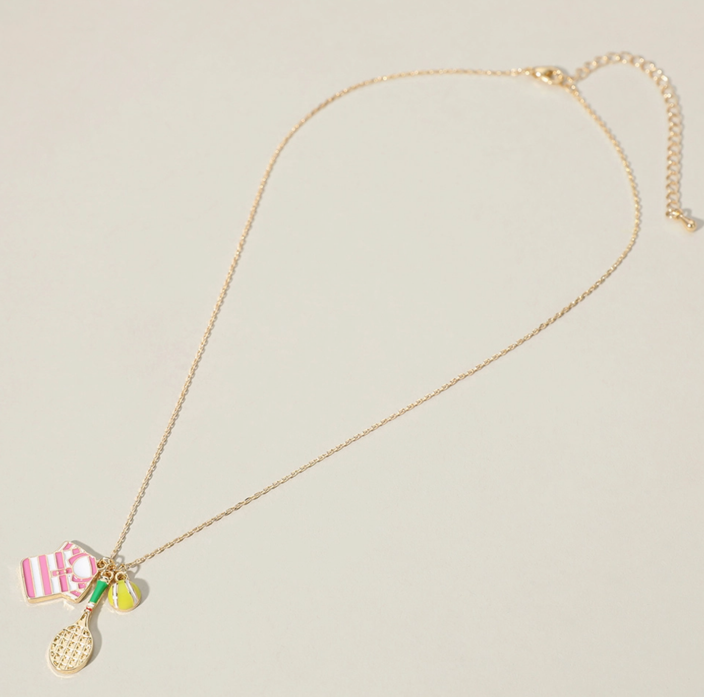 SENSIBLING TENNIS CHARM NECKLACE