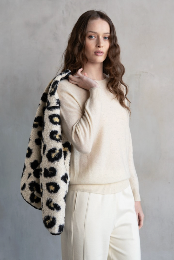 ELLE GREY SHIMMER SWEATER