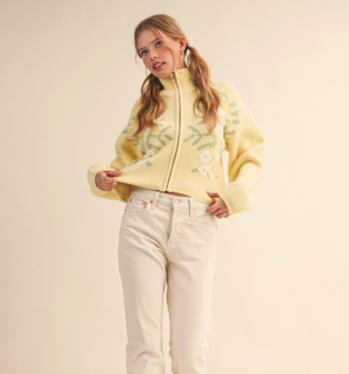 &MERCI SUNBEAM BLOOM SWEATER