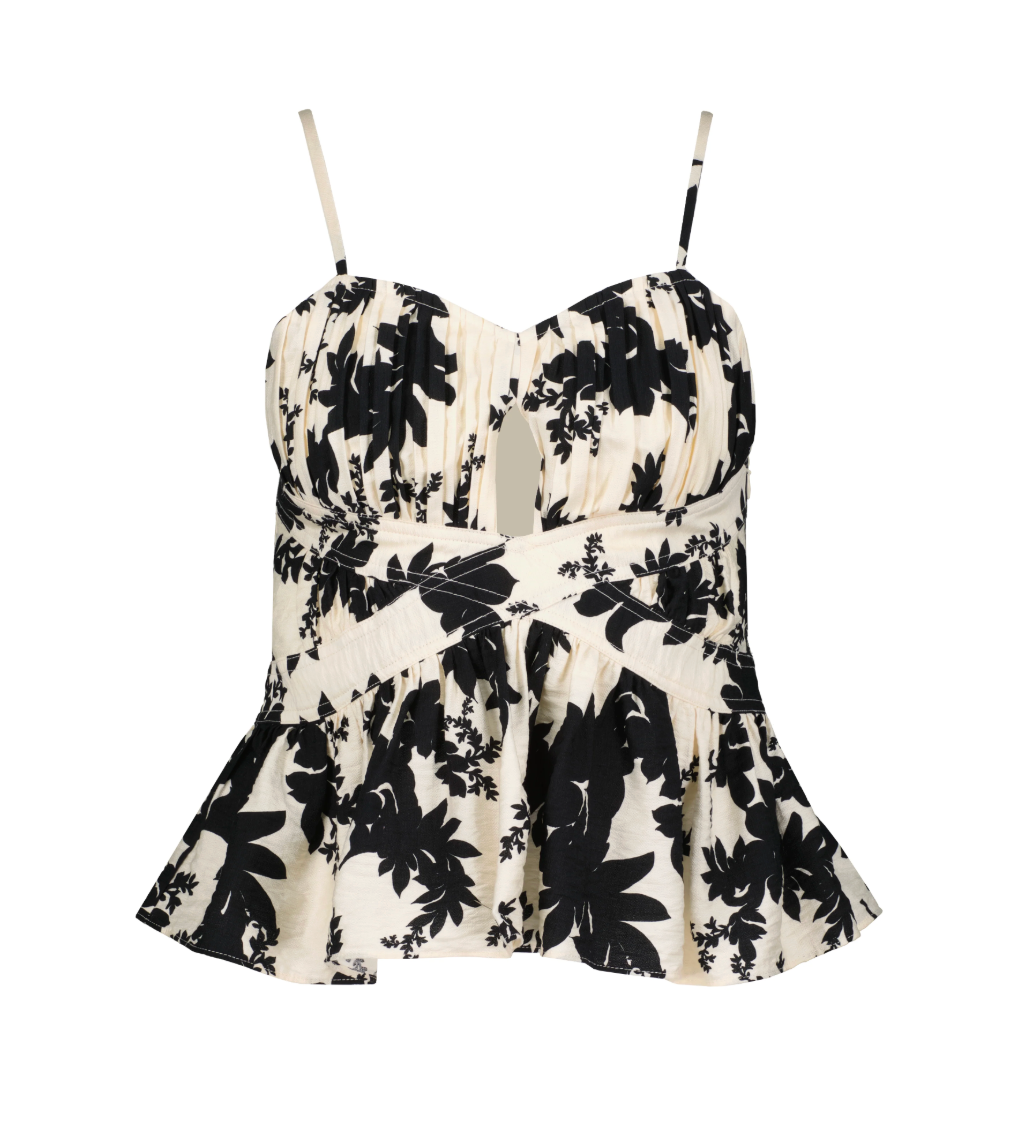 BISHOP + YOUNG ATHENA PEPLUM TOP