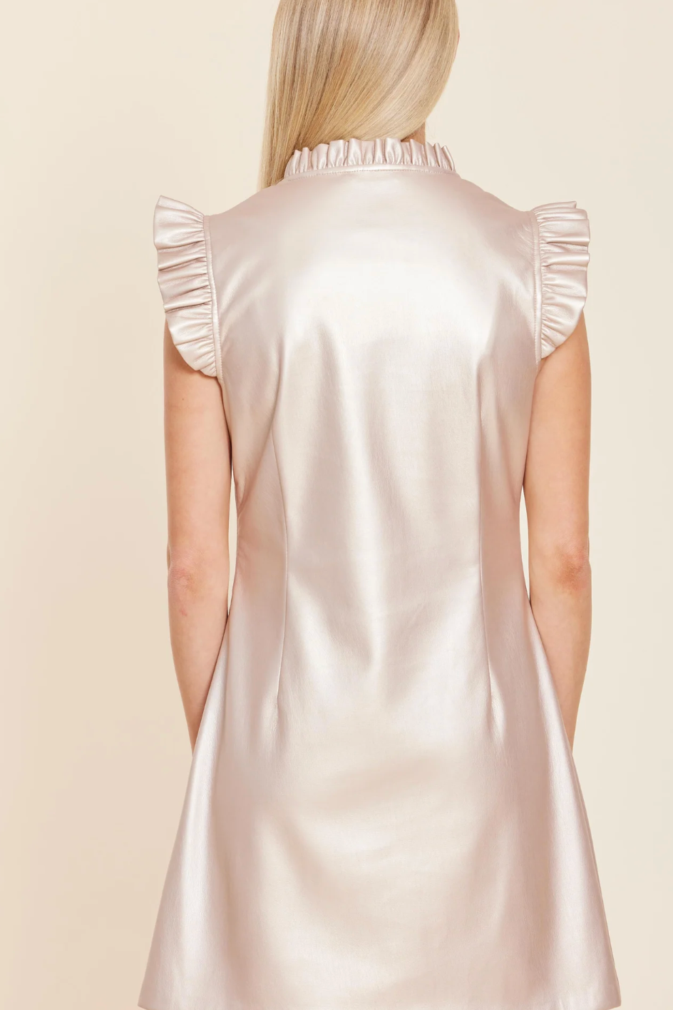 DOLCE CABO VIENNA VEGAN LEATHER MINI DRESS