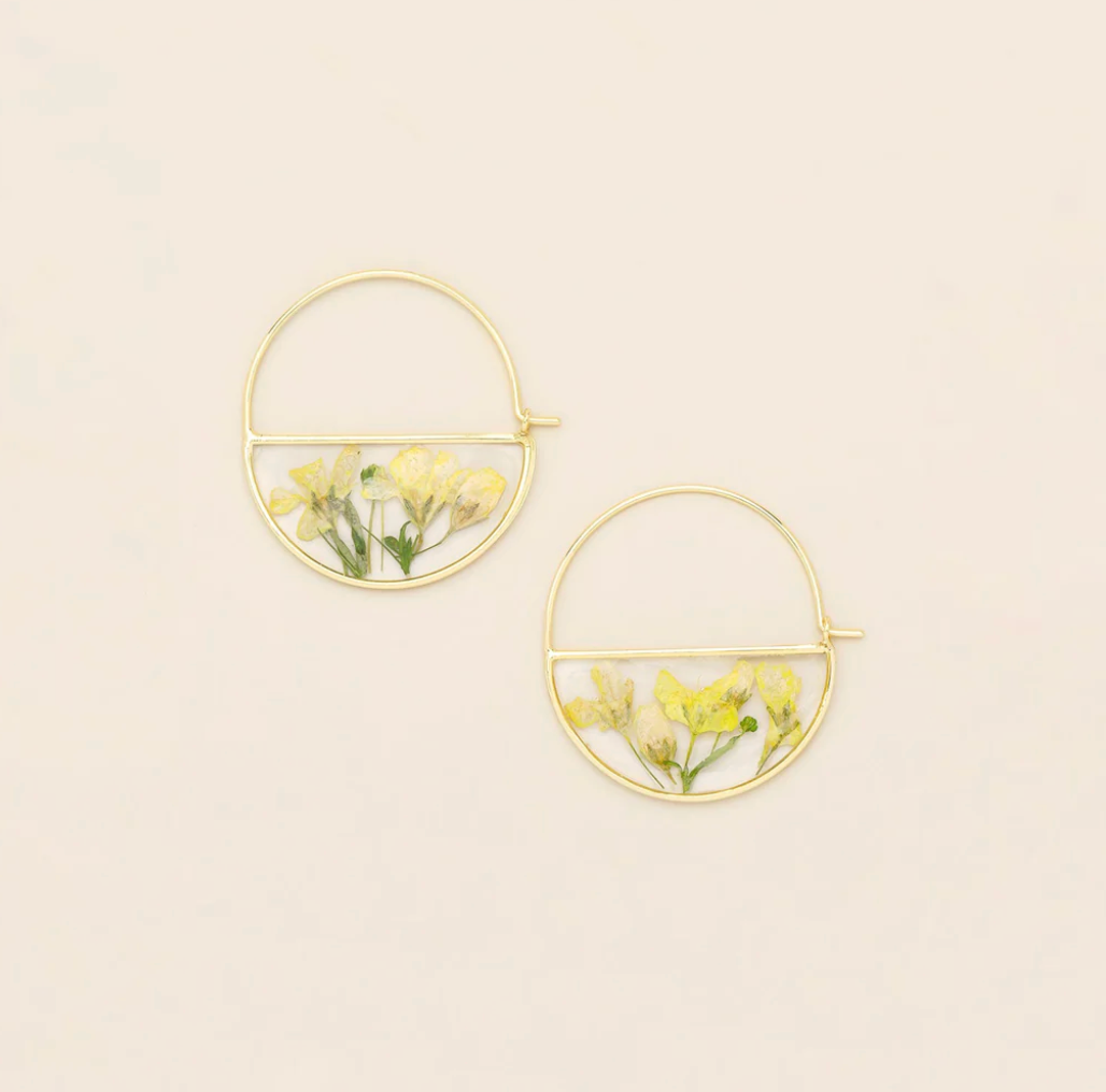 SCOUT FLOWER HOOP EARRING