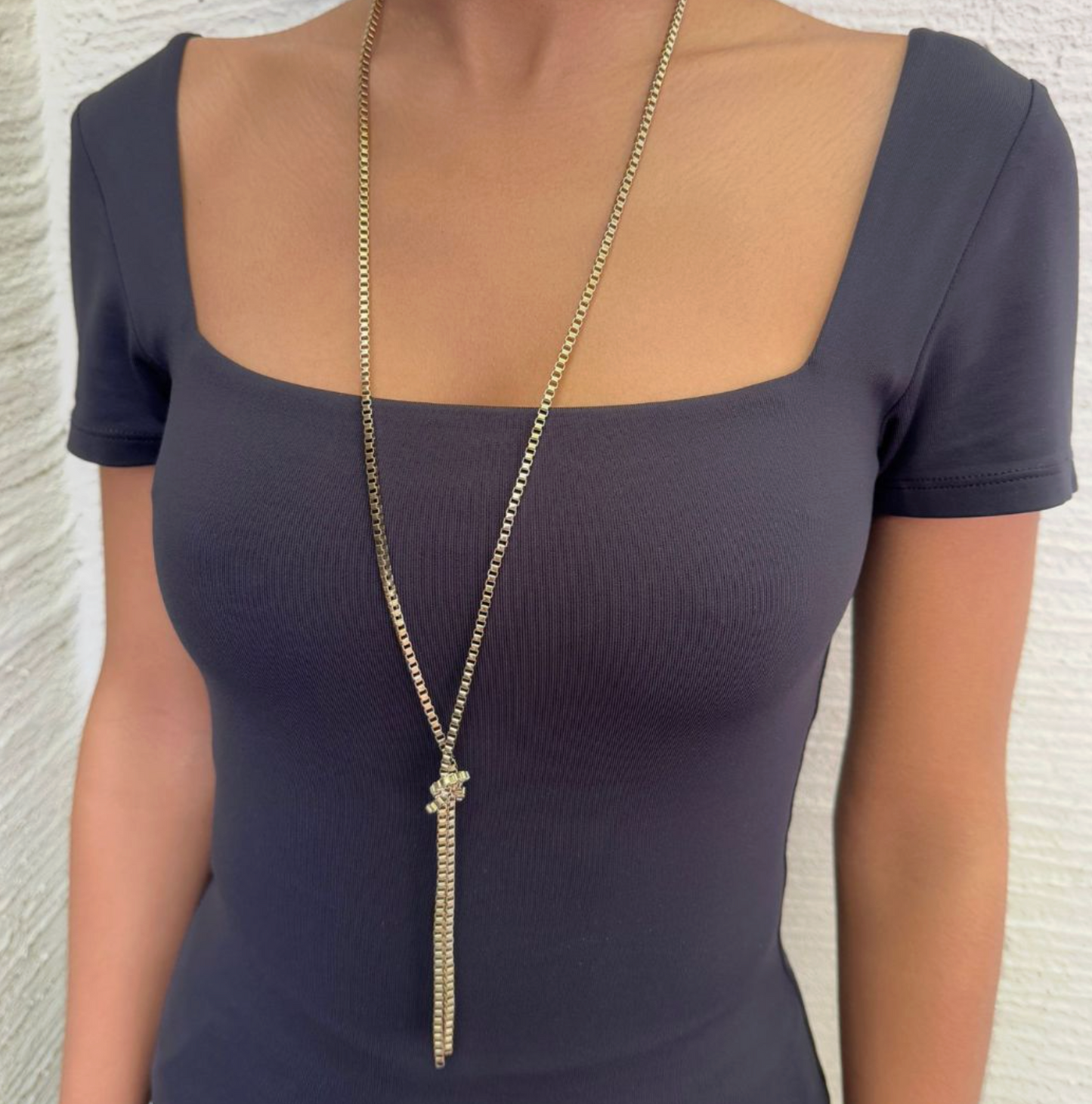 ADORNIA BOX KNOT NECKLACE