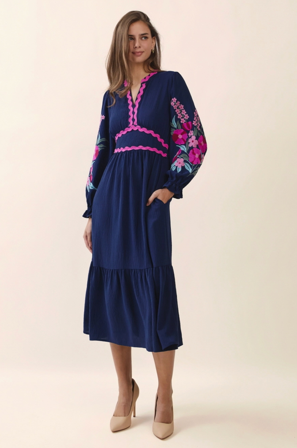 ODDI MARGOT MIDI DRESS