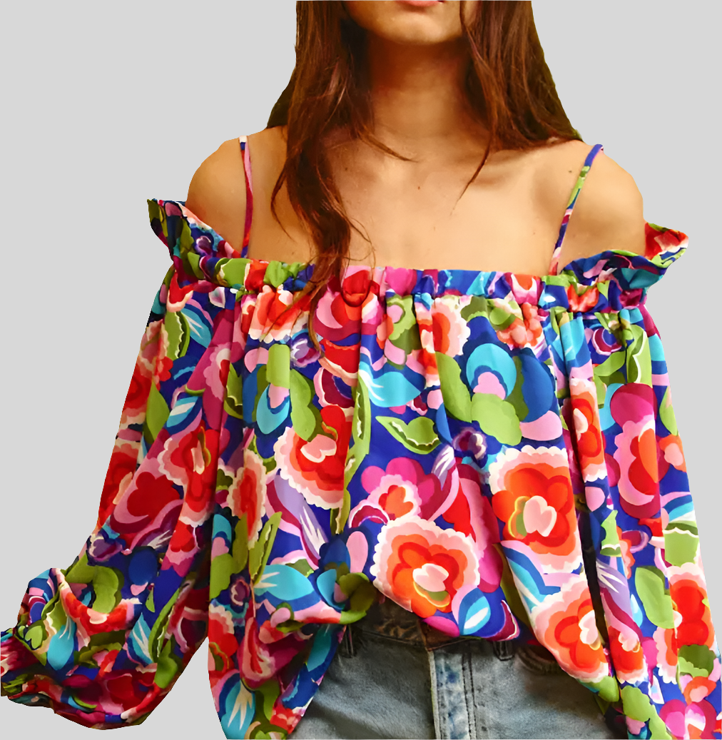 BUCKETLIST BLOOMS BLOUSE