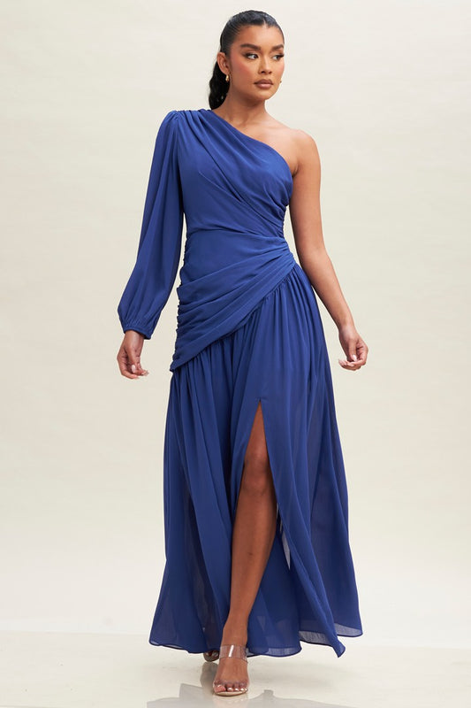 LUXXEL CHIFFON MAXI DRESS