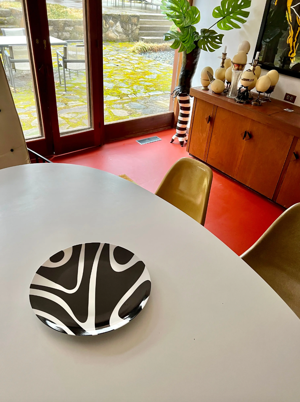 FRENCH BULL ROUND PLATTER