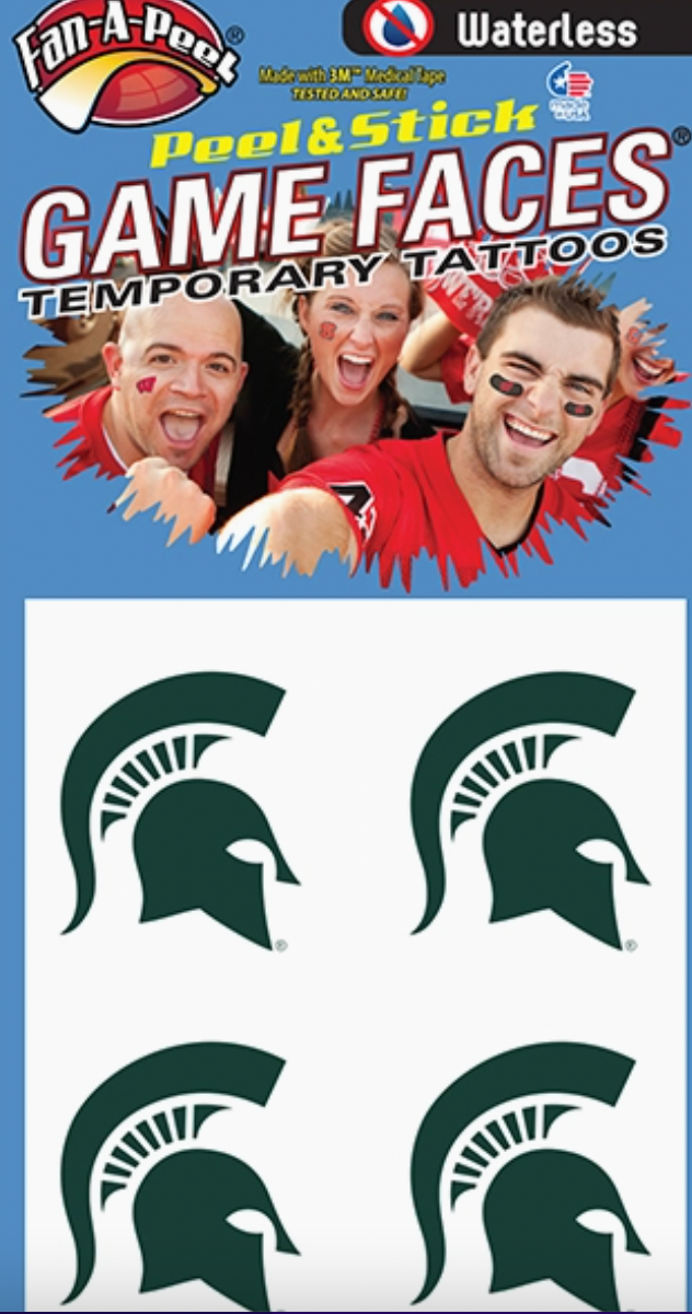 FAN-A-PEEL FACE STICKERS