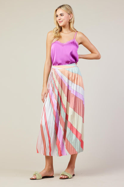 SKIES ARE BLUE CORA MIDI SKIRT
