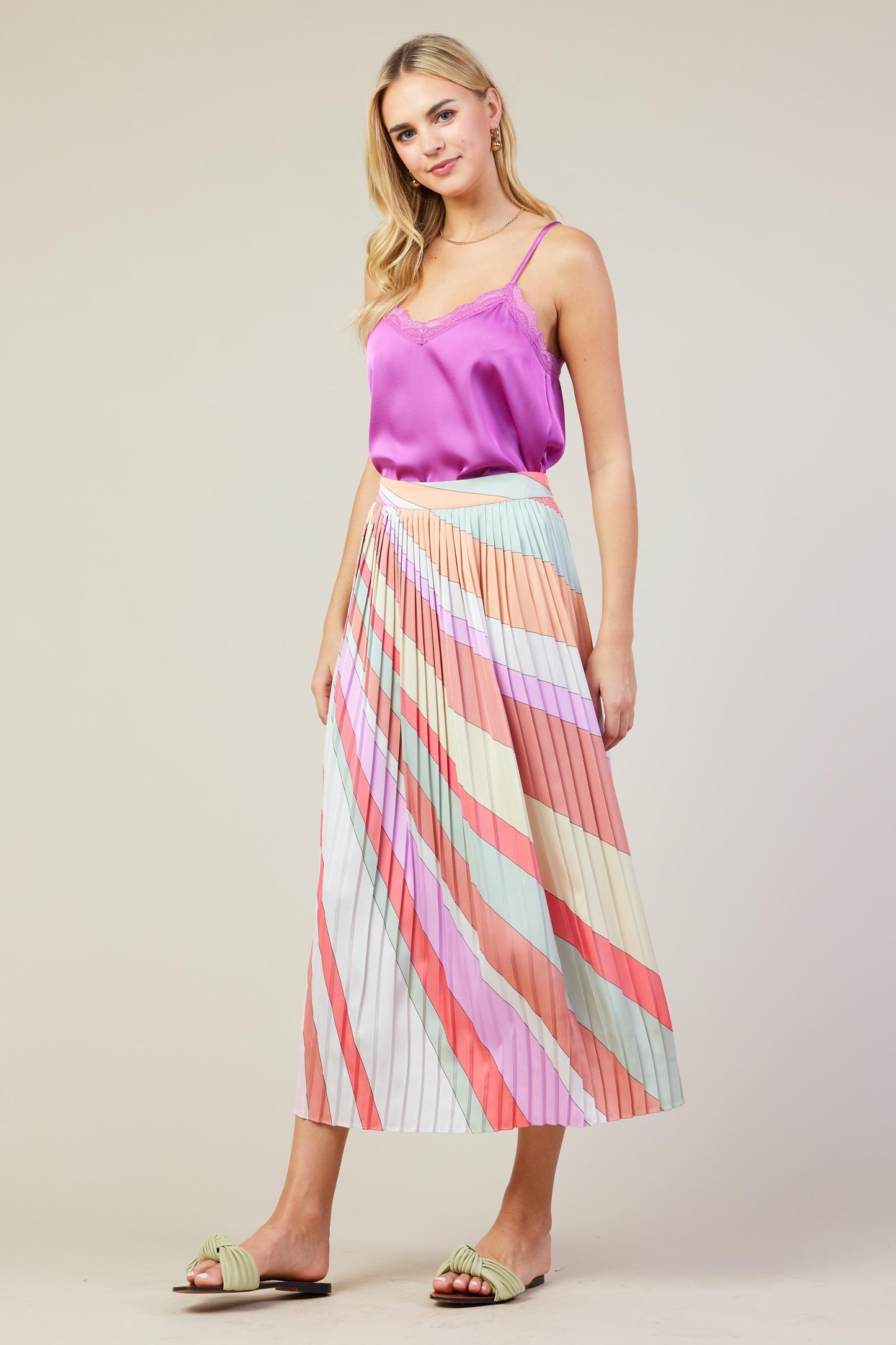 SKIES ARE BLUE CORA MIDI SKIRT