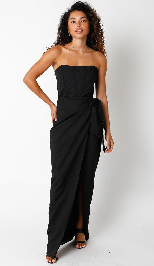OLIVACEOUS RAVEN DRESS