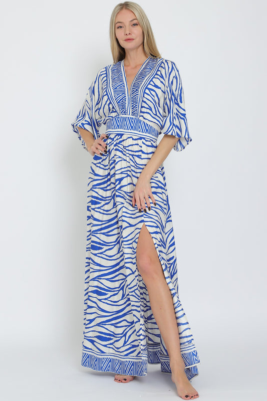 AAKAA TROPICAL TINA MAXI DRESS