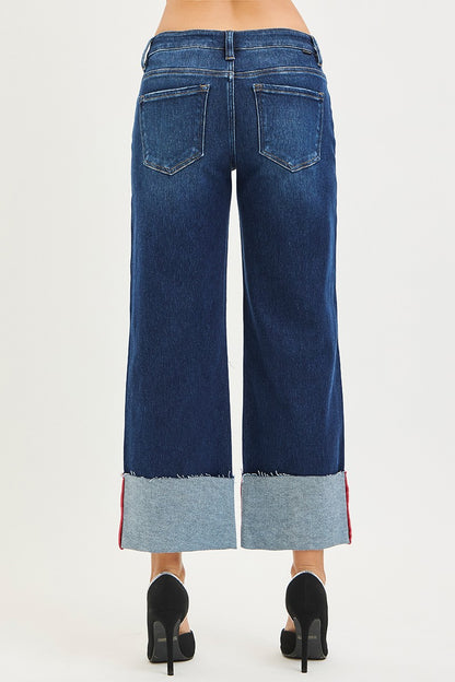 RISEN BIDIE CUFFED JEANS